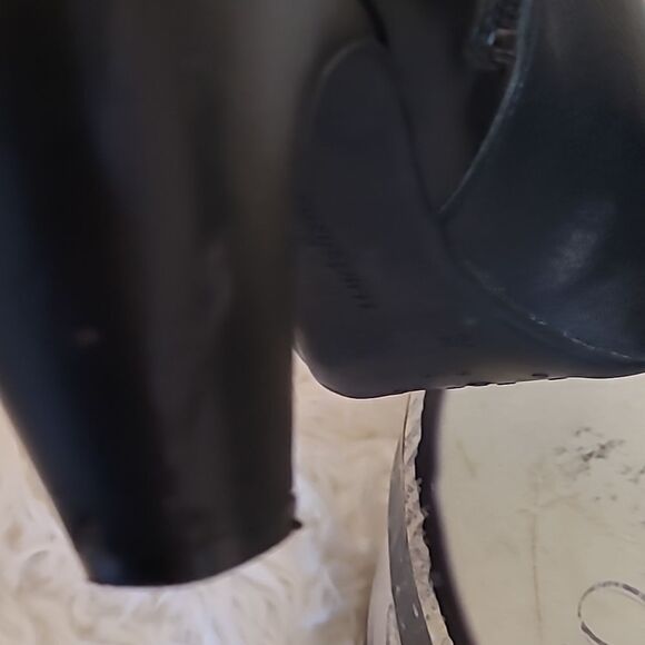 Easy Spirt Vegan Leather Black Ankel Booties - Picture 7 of 13